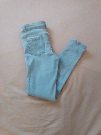 Jean fille réglable bleu 10 ans fille