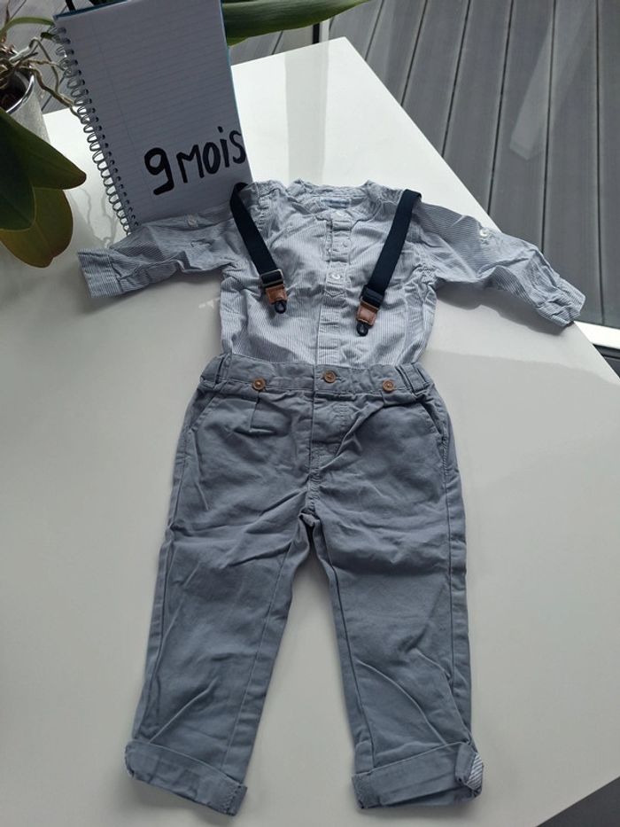 Ensemble mariage ou baptême 9 mois Verbaudet