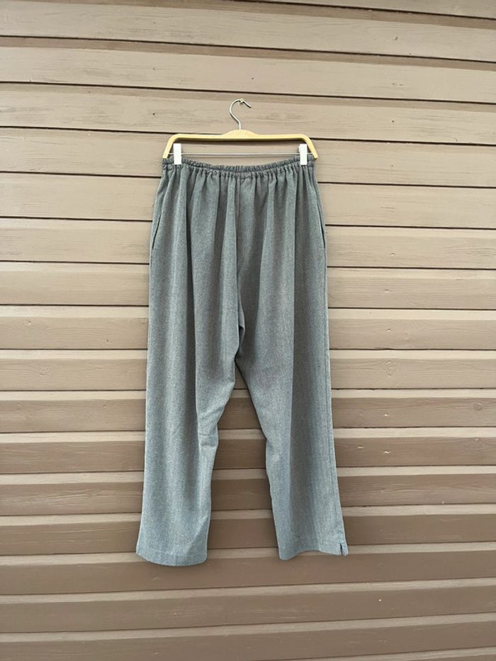 Pantalon droit gris - photo numéro 4