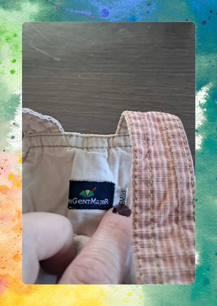 Salopette courte bébé - 9 mois - Sergent Major - photo numéro 5