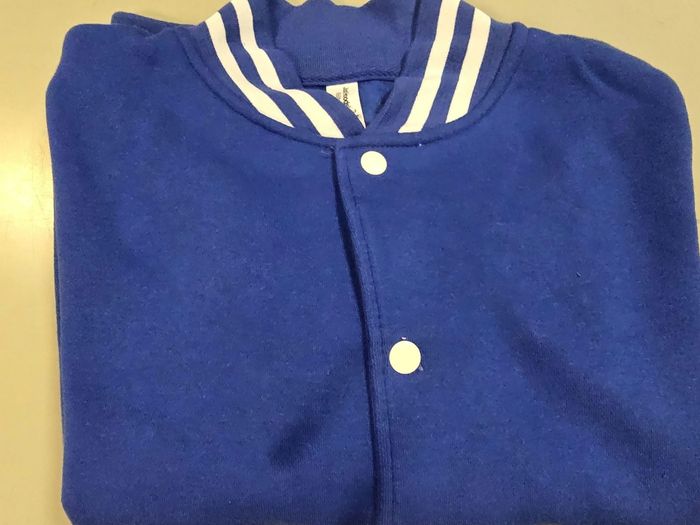 Teddy bleu et blanc homme xl - photo numéro 2