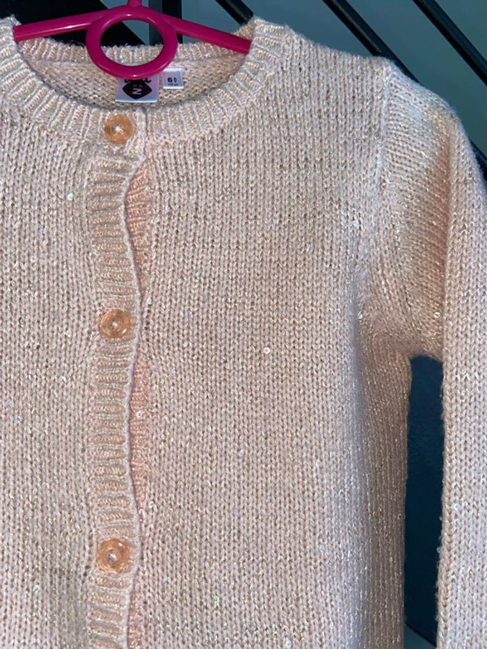 Gilet long rose pale 6 ans Z - photo numéro 2