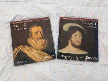 Lot de 2 beaux livres: Henri lV et François 1er