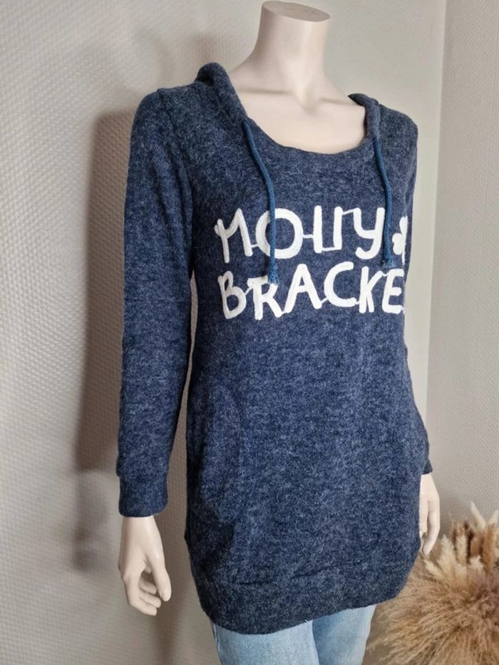 SOLDÉ - Long pull Molly Bracken marine avec capuche taille M - photo numéro 3