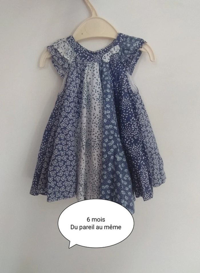 Jolie robe d'été 6 mois bleue