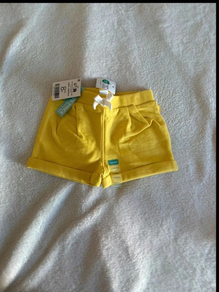 Short Jaune Soleil – Confort et Style pour Bébé - photo numéro 2