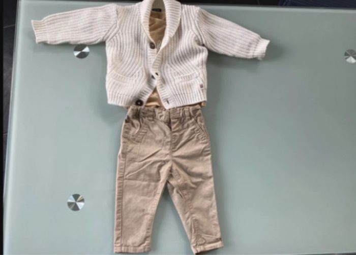 Ensemble automne garçon Kiabi taille 12 mois - photo numéro 2