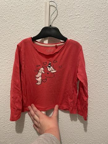 T shirt manches longues 3 ans licorne