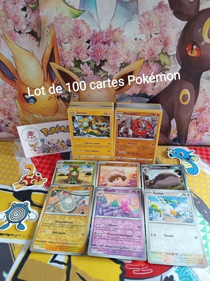Lot de 100 cartes Pokémon FR
