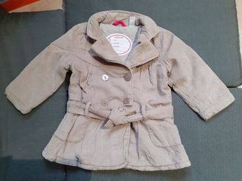 Veste velours fille 12mois