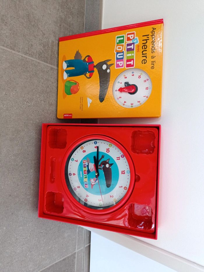 Coffret apprends à lire l'heure p'tit loup Aujourd'hui eveil - photo numéro 3