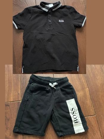 Ensemble 2 pièces garçon Boss Hugo Boss Polo et Bermuda 4ans