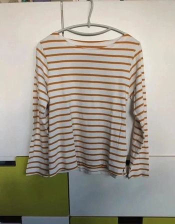 T-shirt rayé en coton épais S