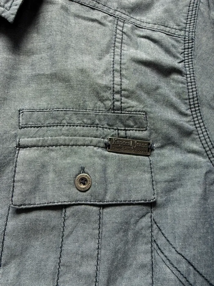 Chemise bleu Kaporal effet jeans - photo numéro 5