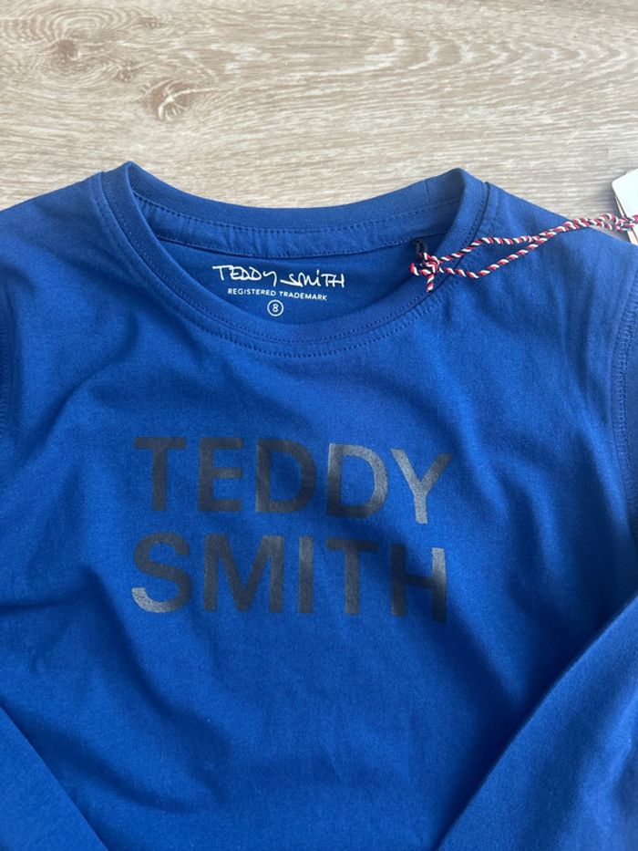 T-shirt à manches longues bleu roi Teddy Smith 8ans - photo numéro 2
