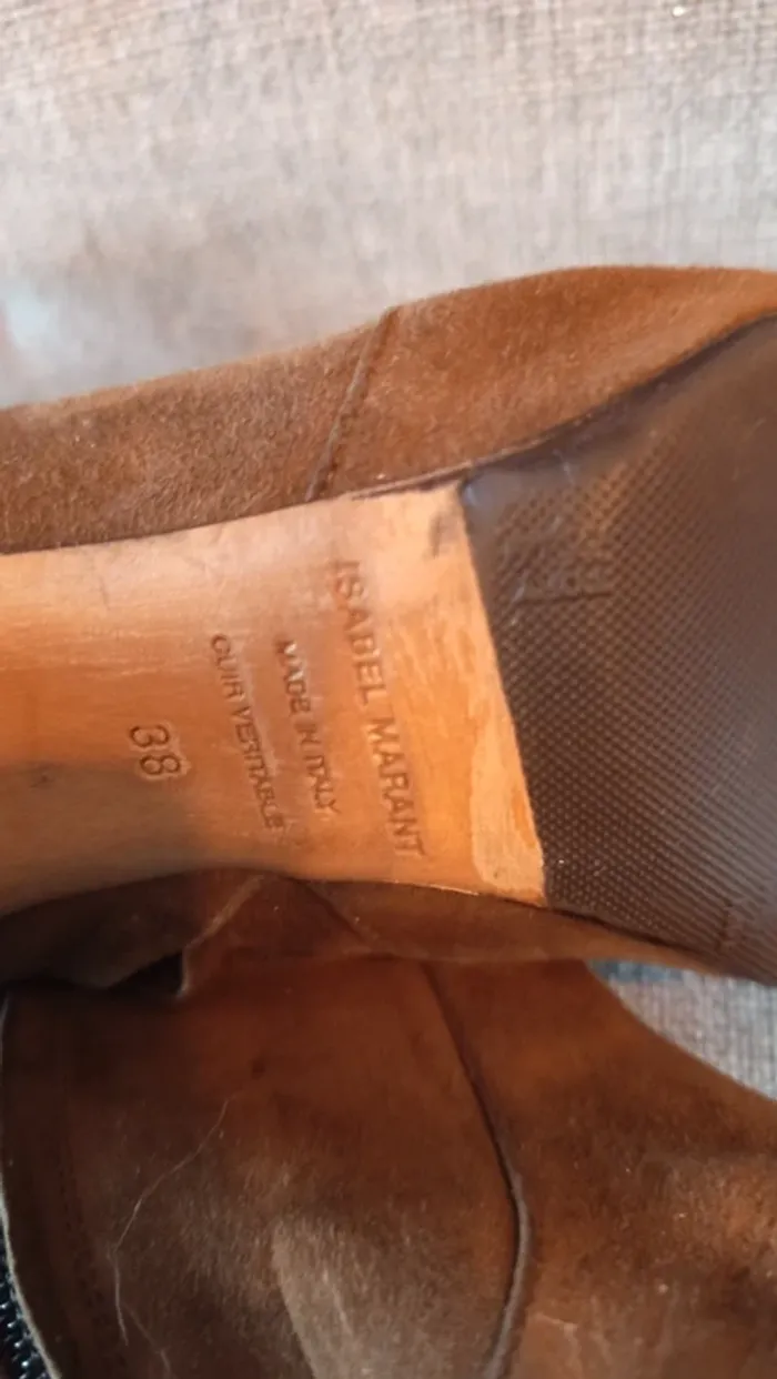 Bottines en daims taille 38 - photo numéro 8