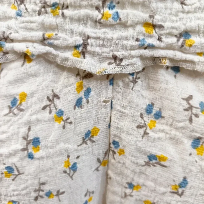 Ensemble haut + jupe smockée MNG fleuri – Taille L A794 - photo numéro 6