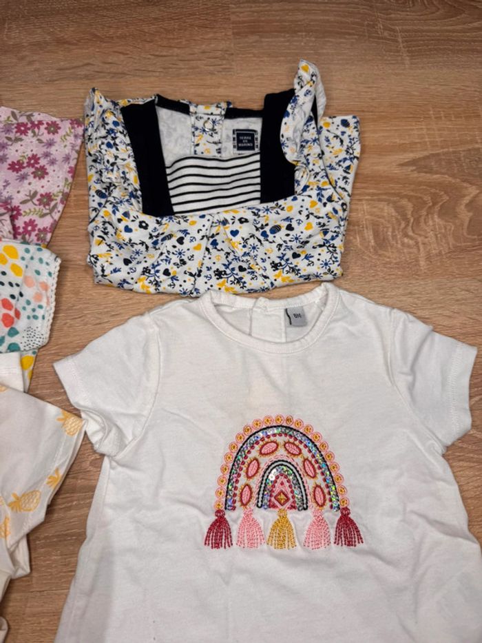 🌷Lot de 6 hauts manches courtes bébé fille taille 6 mois🌷 - photo numéro 4