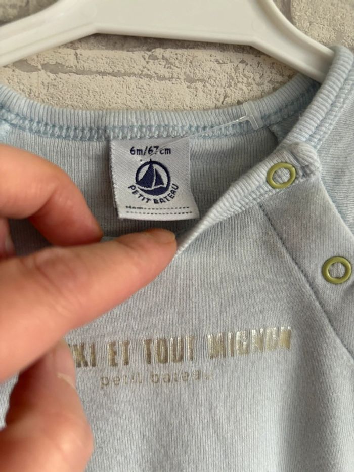 Body petit bateau taille 6 mois - photo numéro 2