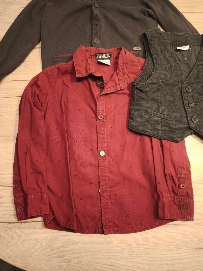 Ensemble gilet chemise costume 2/3 ans - photo numéro 2