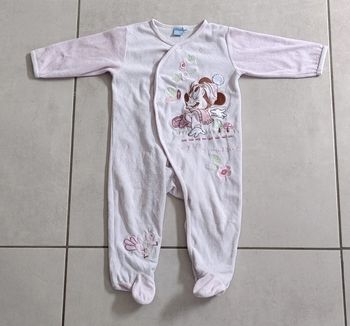 Pyjama velours Minnie fille - 18 mois