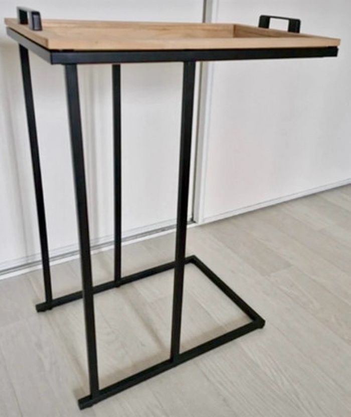 Lot de 2 chevet bois et noir