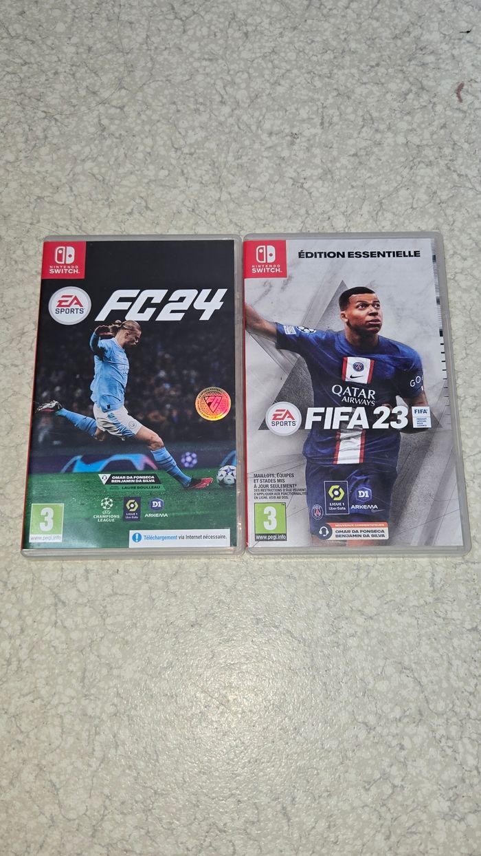 Lot jeux Nintendo switch fifa 23 et 24