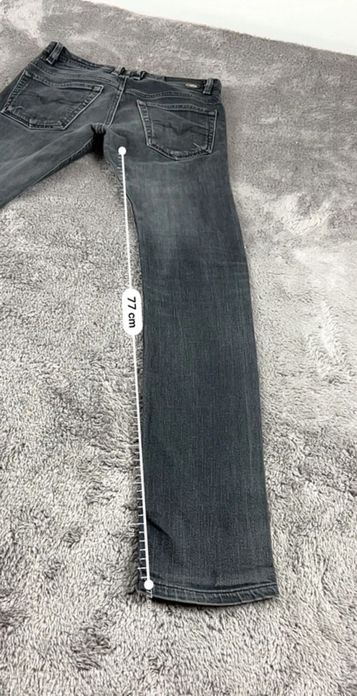 Jean slim Diesel effet délavé noir – Taille XS - photo numéro 3