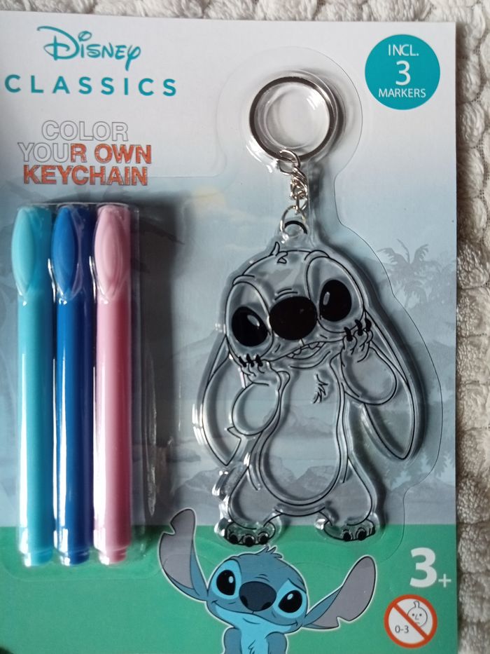 Porte clé a peindre Stitch - photo numéro 2