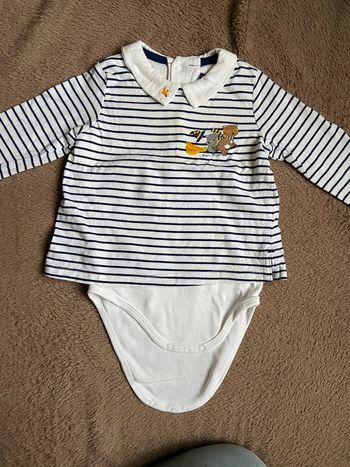 Body avec tee shirt intégré