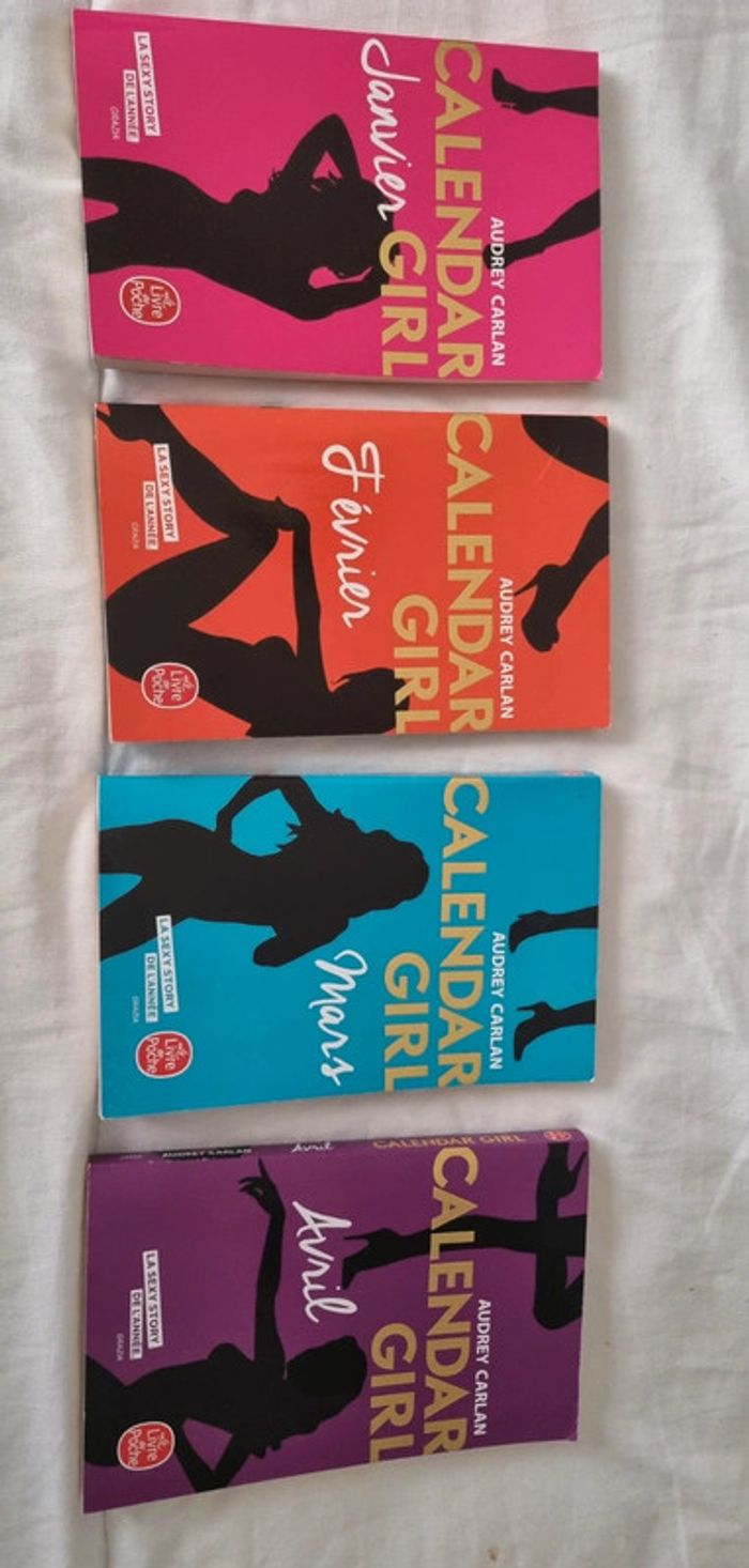Lot de 4 livres Calendar Girl - Audrey Carlan