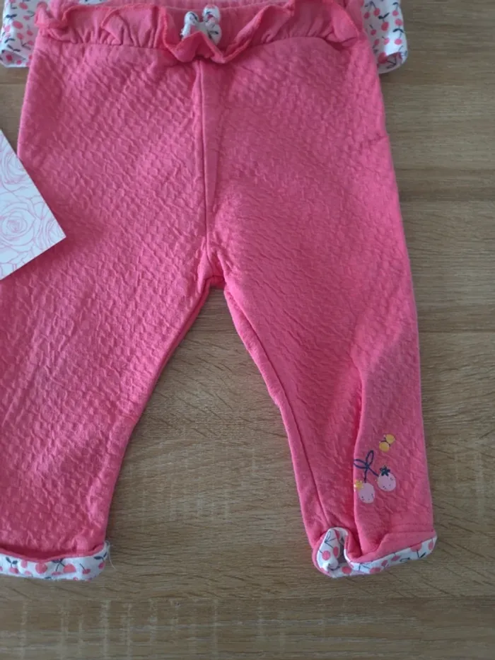 Ensemble bébé fille fleuri 12 mois - photo numéro 4