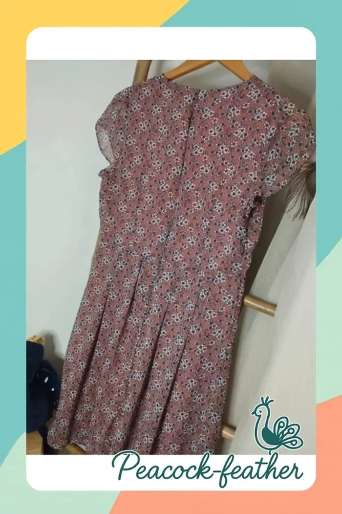 Robe rose camaïeu fleurie 42 - photo numéro 8