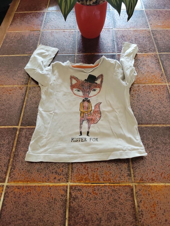 Tee shirt motif renard