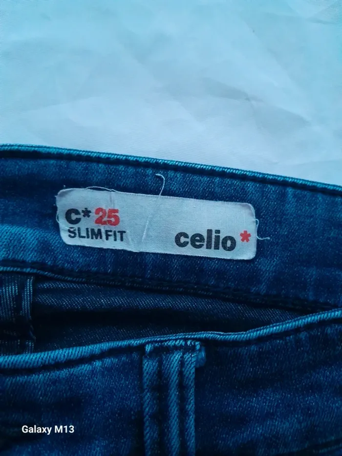 Jean Slim homme bleu Celio taille 42 - photo numéro 3