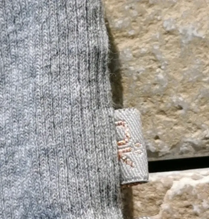 Tee-shirt sous pull col Okaïdi gris 14 ans - photo numéro 2