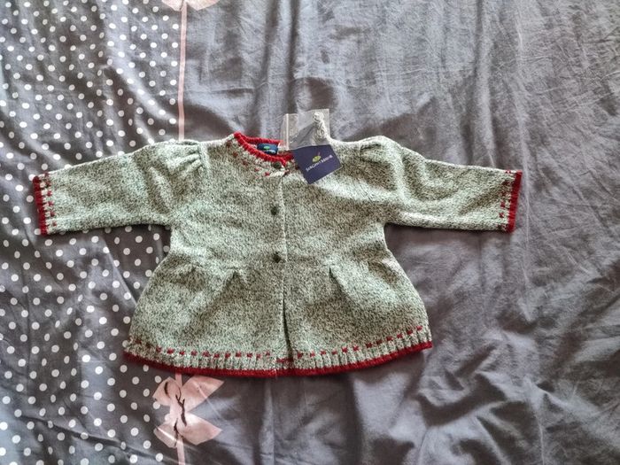 Gilet jupette bébé fille 9 mois Sergent Major, neuf