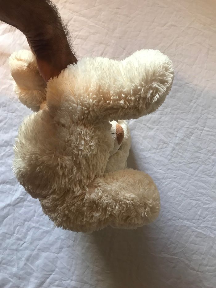 Gros Ourson Beige Bavette Jaune Ecriture I Love Mummy Petit Cœur Rouge Peluche Petits Enfants Bébés - photo numéro 9