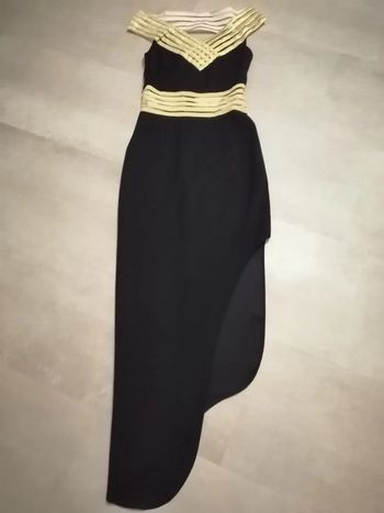 Robe longue noire et doré Taille 36/38