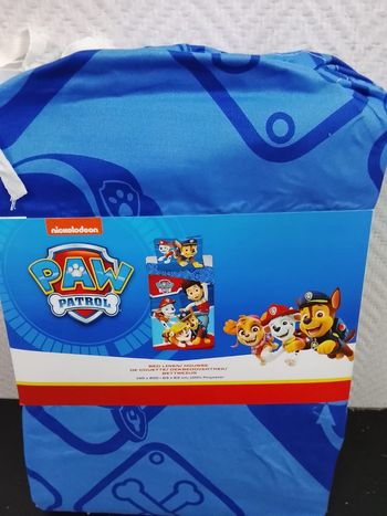 Hausse de couette Paw patrol  1  personne 140x200cm oreiller 63x63cm 100%polyester 