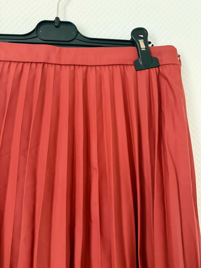 Jupe longue plissé en très bon état Bordeaux taille 36 sinequanone - photo numéro 2