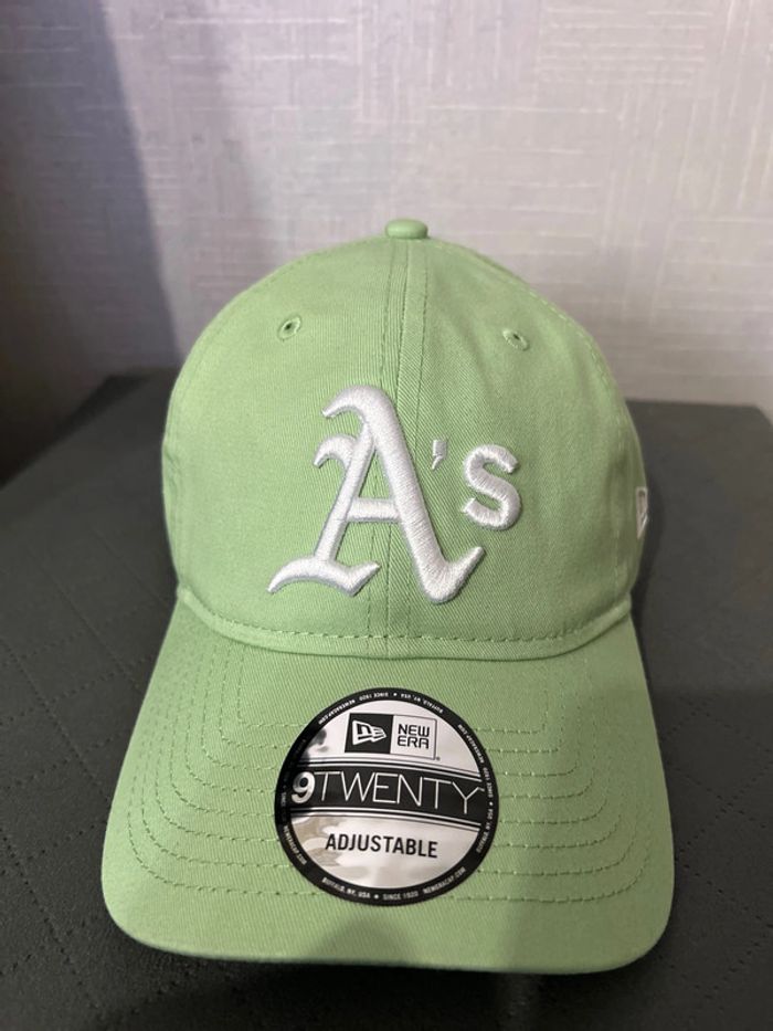 Casquette adjustable New Era menthe MLB Oakland athletics - photo numéro 3