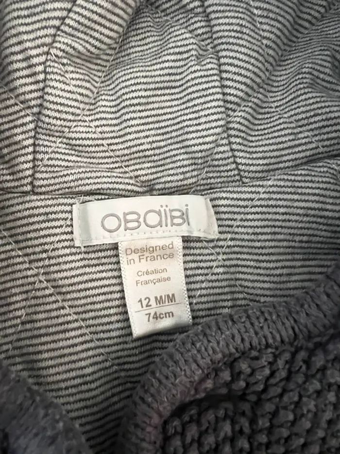 Veste à capuche 12 mois - photo numéro 6