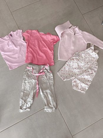 Lot pantalon salopette 12 mois