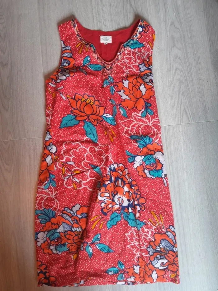La fiancée du mekong robe rouge à fleur taille 38