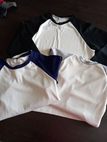 3 t-shirts longue manche