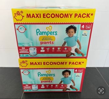 Lot de 2 packs Pampers premium protection taille 4