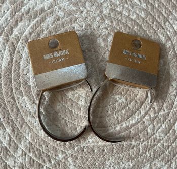 Jonc strass bracelet Acier Adopt