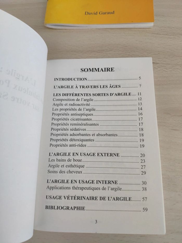 Lot 3 livres santé argile fabuleux pouvoirs secrets longévité combattre l'arthrose - photo numéro 2