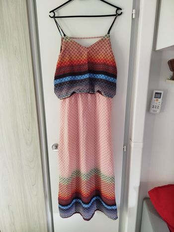Robe longue multicolore 